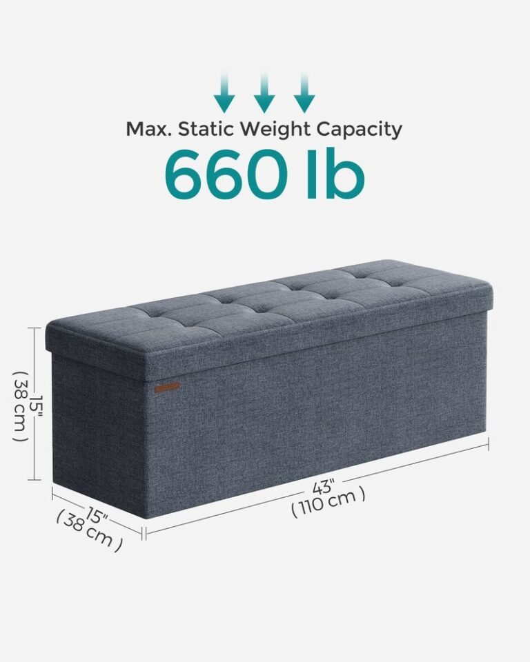 The SONGMICS Storage Ottoman Bench 5 The SONGMICS Storage Ottoman Bench 6 Simply Make Home