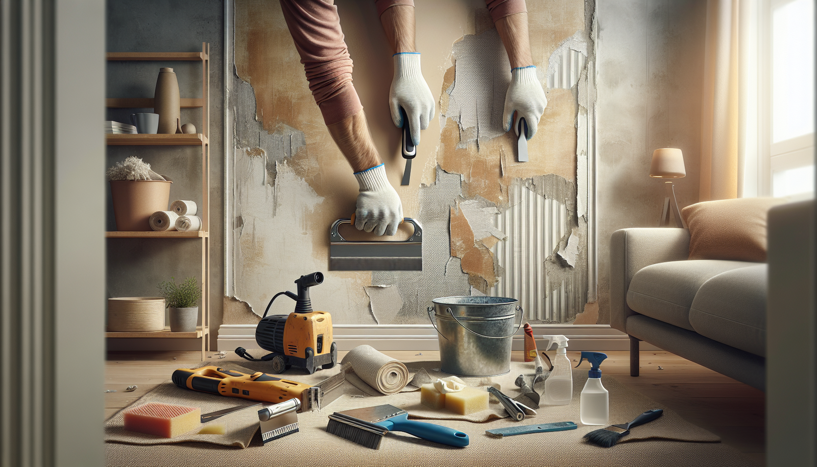 How to Remove Wallpaper: Best DIY Guide 2025 1 how to remove wallpaper in a modern living room